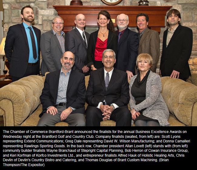 Brant Custom Machining-Chamber of Commerce Business Excellence Award Finalist